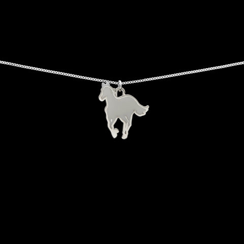 WHITE PONY NECKLACE