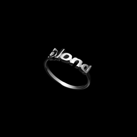 Anel Blond em banho de prata – foto still | Above Average